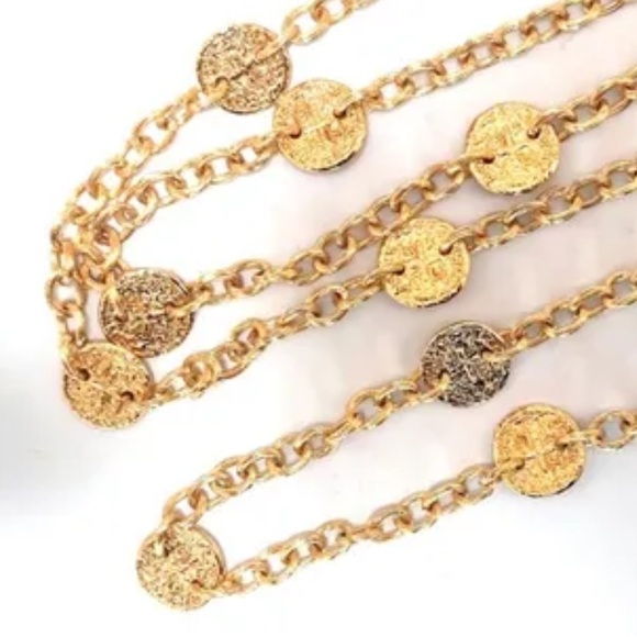 Chanel Vintage 24k Yellow Gold Plated Chanel Coin Necklace - Picture 5 of 15